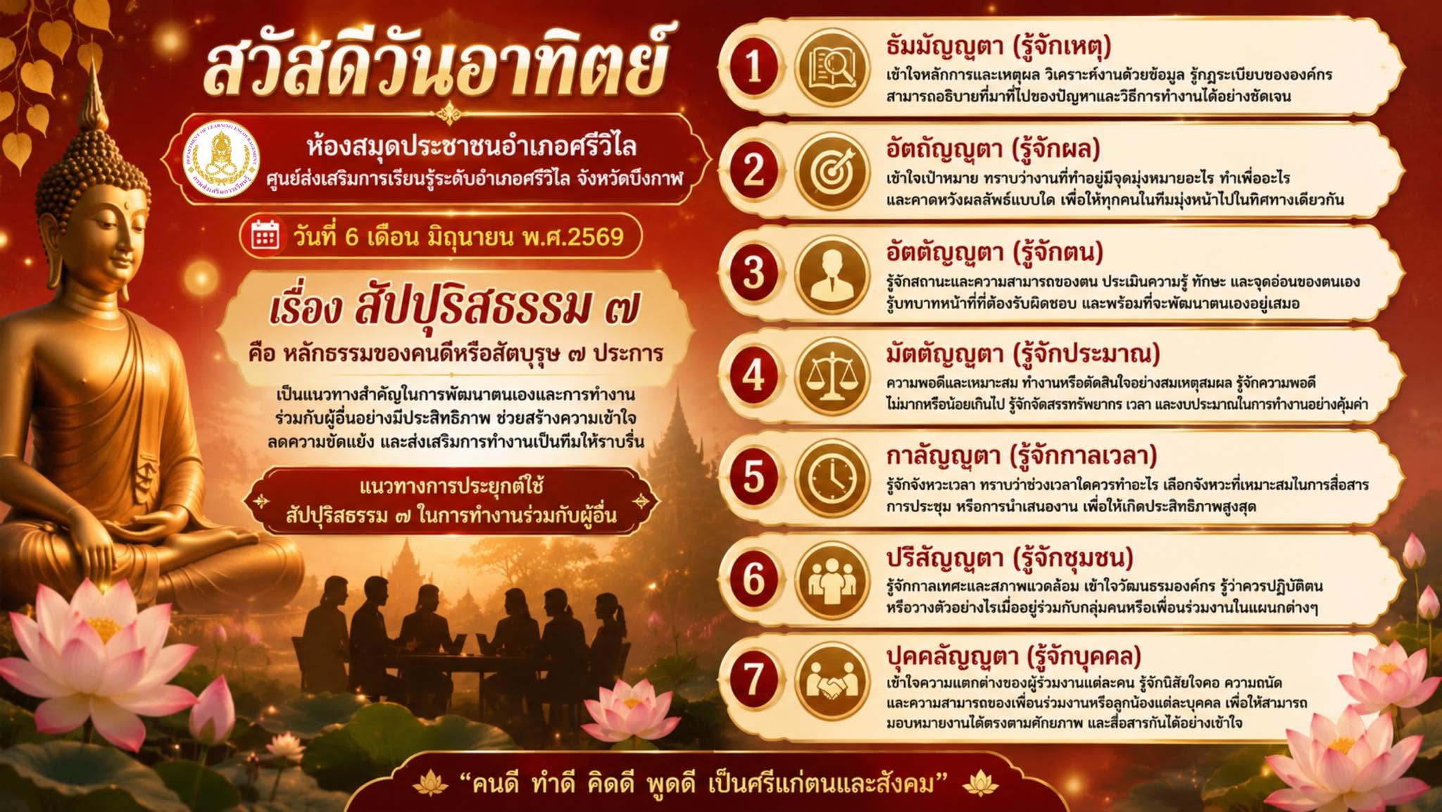 ภาพปก สัปปุริสธรรม ๗